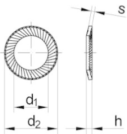 SCHNORR-Sperrzahnscheiben VS Stahl verzinkt Produktbild