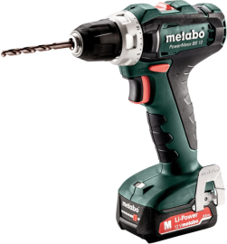 Akku Bohrschrauber PowerMaxx BS 12 Metabo 2x12,0V 2,0 Ah Ladegeräte SC 30 MetaLOC Produktbild