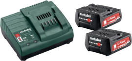Akku Basis-Set 12,0 V Metabo 2x12,0V 2,0 Ah Ladegerät SC 30 Karton Produktbild