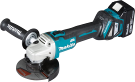 Akku-Winkelschleifer LXT DGA511RTJ Makita 2x18,0 V 5,0 Ah Ladegerät DC18RC MAKPAC Produktbild