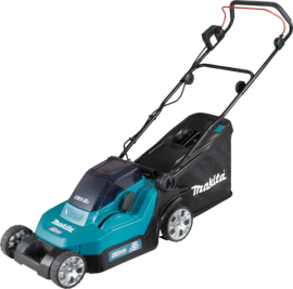 Akku-Rasenmäher DLM382PM2 Makita 2x18,0 V 4,0 Ah Ladegerät DC189RD Karton Produktbild