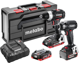 Akku Set SE LiHD BS18LT BL + SSW18LTX400 2x18,0 V 4,0 Ah+1x5,2 Ah Ladegerät ASC 55 metaBOX Produktbild