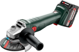 Akku-Winkelschleifer W 18 L 9-125 Quick 2x18,0 V 5,2 Ah Ladegerät ASC 55 metaBOX Produktbild