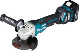 Akku-Winkelschleifer LXT DGA517RTJ Makita 2x18,0V 5,0 Ah Ladegerät DC18RC MAKPAC Produktbild