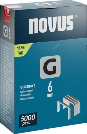 Flachdrahtklammer G Typ 11 mm ST Klapp-FS Novus VE à 5000 Stück Produktbild