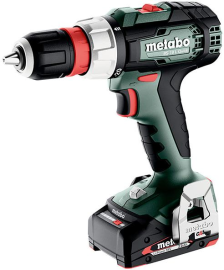 Akku Bohrschrauber BS 18 L Quick Metabo 2x18,0 V 2,0 Ah Ladegerät SC 30 metaBOX Produktbild