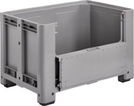 Palettenbox m.4 Füßen 1200x800x760mm,Klappe Produktbild