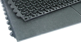Arbeitsplatzmatte YOGA SOLID Basic schwarz B90xT90 cm Produktbild