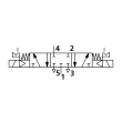 5/3-Wegeventil, elektropneu., Mitte geschl., G 3/8, 230 V, 50 Hz Produktbild img2 S