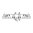 5/3-Wegeventil, elektropneu., Mitte entlüft., G 3/8, 230 V, 50 Hz Produktbild img2 S