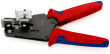 KNIPEX 12 12 12 Präzisions-Abisolierzange mit Formmessern 4/6/10 mm² 195 mm brüniert mit Mehrkomponenten-Hüllen SB-Karte/Blister Produktbild img1 S