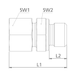 Gerade Einschraubverschraubung, Stahl verz. Produktbild img2 S