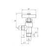 Eck-Absperrventil, Messing, AG Produktbild img2 S