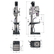 Säulenbohrmaschine Optimum OPTIdrill DH 32GSV Produktbild img4 S