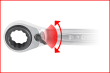 KS Tools 4 in 1 GEARplus Doppel Ratschenringschlüssel 10x13x17x19 Produktbild img3 S