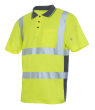 LeiKaTex Warnschutz Polo-Shirt BRIGHT LINE neongelb Produktbild