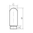 Kunststoff-Schalldämpfer, G 3/8, Porenweite max. 50 µm Produktbild img2 S