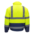 NITRAS MOTION TEX VIZ, Warn-Pilotenjacke, neongelb / marineblau, EN ISO 13688, EN ISO 20471, EN 343 Produktbild img2 S
