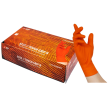 NITRAS TOUGH GRIP N, Nitril-Einmalhandschuhe, orange, EN ISO 374, Box à 50 Stück Produktbild img1 S
