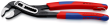 KNIPEX 88 02 250 T Alligator® Wasserpumpenzange 250 mm schwarz atramentiert mit schlanken Mehrkomponenten-Hüllen, mit integrierter Befestigungsöse zum Anbringen einer Absturzsicherung poliert SB-Karte/Blister Produktbild img2 S
