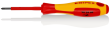 KNIPEX 98 24 00 Schraubendreher für Kreuzschlitzschrauben Phillips® 162 mm brüniert isolierender Mehrkomponenten-Griff, VDE-geprüft SB-Karte/Blister Produktbild
