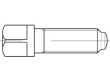 DIN 480 10.9 Vierkantschrauben mit Bund und Ansatzkuppe Produktbild img1 S