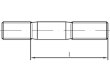 DIN 835 A 4 Stiftschrauben, Einschraubende = 2 d Produktbild