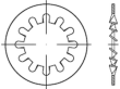 ~DIN 6797 1.4310 Form I Zahnscheiben, innengezahnt  Produktbild img1 S