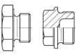 DIN 7604 Stahl Form C Verschlussschrauben mit Bund und Ask., leichte Ausführung, Produktbild
