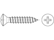 DIN 7983 A 2 Form C-H Linsensenk-Blechschrauben mit Spitze, mit Phillips-Kreuzsc Produktbild