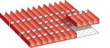 Muldeneinsatz-Set für FH 50 mm 27x27 E 4-tlg,9 Mulden,40 Wände D 33 mm LISTA Produktbild