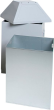 Abfallbehälter ca. 95 l weißaluminium H 660/870mm Produktbild img1 S