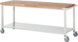 Werkbank fahrbar B2000xT700xH880mm RAL 7035 BMP: 40mm mit Boden Produktbild img1 S