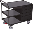 Tischwagen 250kg B1125xT625xH1010mm RAL 7035/7016 4 Schubladen,3Ladeflächen Produktbild img1 S