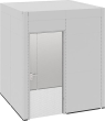 Raumkabine mit wacoTür RAL 7035/9010 B2230xT2230xH2610mm LED Deckenelemente Produktbild