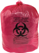 Abfallsack biogefährlich Aufdruck "BIOHAZARD" rot, 45l, VE 100 Stück 838x610 mm Produktbild img1 S