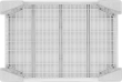 Palettenbox KUBO B1200 x T1000 x H790 mm 4 Füße mit Entnahmeklappehellgrau Produktbild img3 S