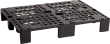 Leichtpalette, schwarz B600xT800xH120 mm Produktbild img1 S