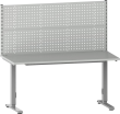 Arbeitstisch Solo Works. inkl. Aufbauten H700mm Melamin, RAL 7035 B Produktbild img1 S