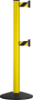 Gurtpfosten Safety gelb Gurtlänge 2,30 m Gurt schwarz/gelb "Safety Double" Via Guide Produktbild