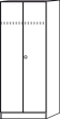 Garderobenschrank Buche 80x42x200,4 cm Produktbild img4 S
