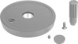KIPP Scheibenhandräder Aluminium mit Zylindergriff drehbar, Form A, mit Passbohrung und Querbohrung Produktbild img3 S