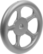 KIPP Speichenhandräder aus Stahlblech, Form C, 5 Speichen Produktbild img1 S