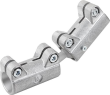 ROHRVERBINDER GERADE, FÜR RUNDROHRE, A=30,1, L=184, MIT DOPPELKUGELGELENK, ALUMINIUM GLEITGESCHLIFFEN, KOMP:STAHL Produktbild