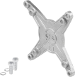 MONITORHALTERUNG ANSCHLUSSPLATTE VESA GR.75/100, ALUMINIUM Produktbild img1 S