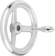 KIPP Handräder DIN 950 aus Aluminium, mit feststehendem Ballengriff Produktbild img1 S