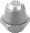 KIPP Pendelauflagen, Neigungswinkel 14° und 20°, Form M, Kugel abgeflacht, mit Riffelung aus Hartmetall Produktbild