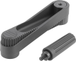 KIPP Handkurbeln mit Zylindergriff drehbar, Passbohrung mit Nut Produktbild img1 S