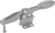 KIPP Schnellspanner horizontal mit waagrechtem Fuß und verstellbarer Andruckspindel Produktbild