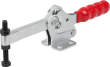 KIPP Schnellspanner horizontal mit waagrechtem Fuß und vollem Haltearm Produktbild img1 S